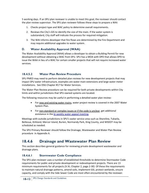 2013 Water System Plan, Volume II - Seattle City Clerk's Office - City ...