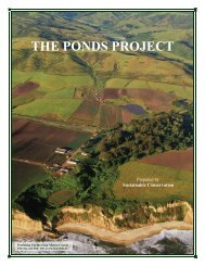 THE PONDS PROJECT - Sustainable Conservation