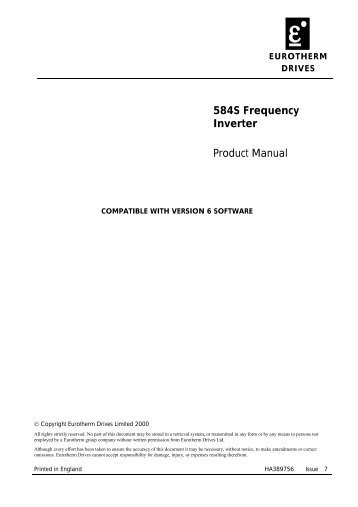 584S Frequency Inverter Product Manual - Leading Edge Automation