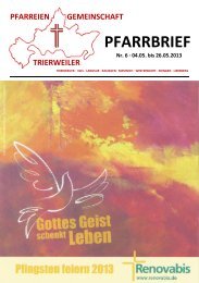 Pfarrbrief 06 13 - pfarreiengemeinschaft-trierweiler.de