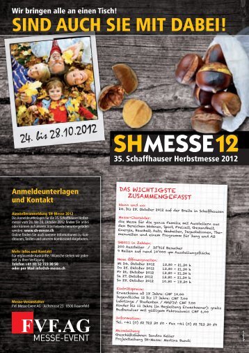 sind auch sie mit dabei! - Schaffhauser Herbstmesse auf der Breite