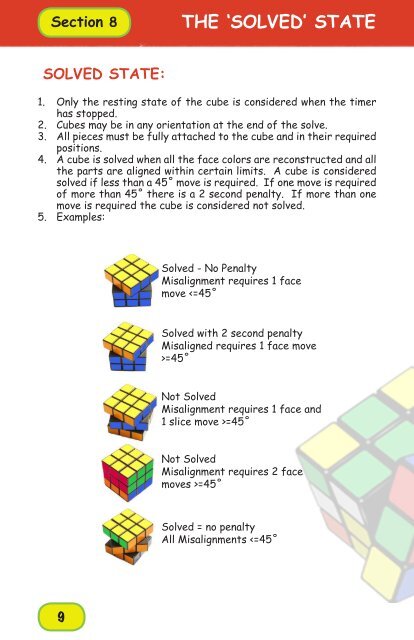 TOURNAMENT RULES - You CAN Do the Rubik's Cube!