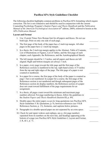checklist for research paper apa In order to make a good first impression, it is important to have a well-formatted title page in proper apa format that clearly represents your paper the following format should be used in both psychology lab reports and research articles. checklist for research paper apa In order to make a good first impression, it is important to have a well-formatted title page in proper apa format that clearly represents your paper the following format should be used in both psychology lab reports and research articles.