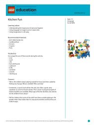 Activity: Kitchen Fun - LEGO Education