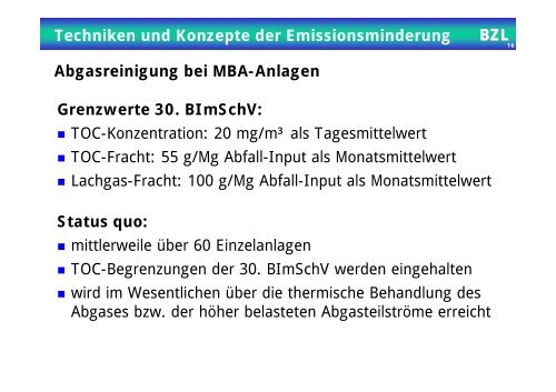 Stand der Technik der Emissionsminderung bei Biogasanlagen