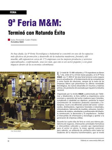 feria M&M.indd - Revista El Mueble y La Madera