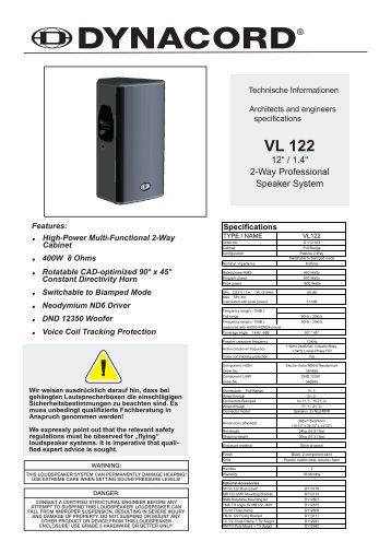 Datenblatt (1.90 MB) - Dynacord