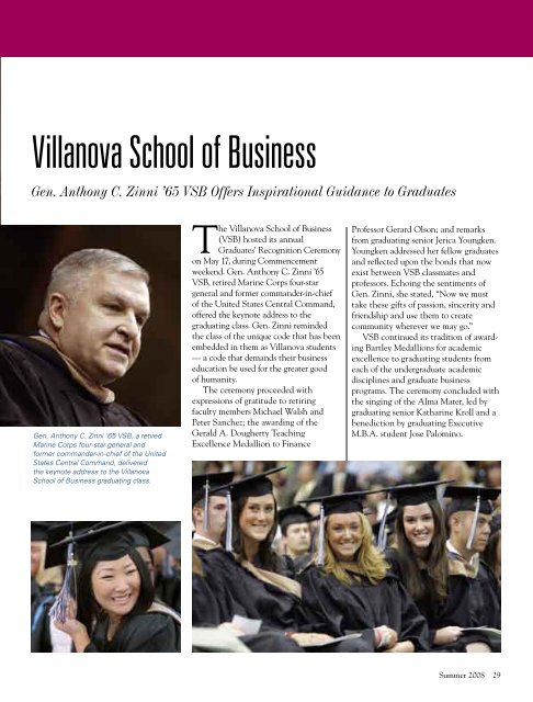 A Word from the President - Villanova University