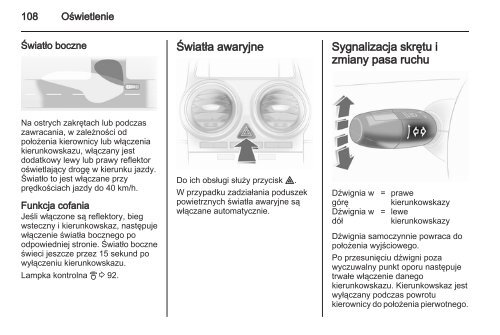 Opel Corsa 2013 â Instrukcja obsÅugi â Opel Polska