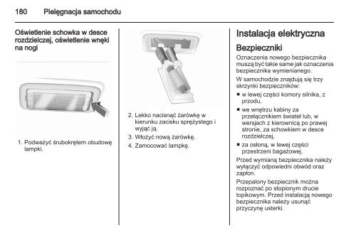 Opel Corsa 2013 â Instrukcja obsÅugi â Opel Polska