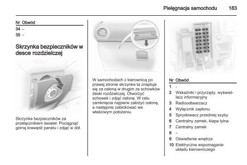 Opel Corsa 2013 â Instrukcja obsÅugi â Opel Polska