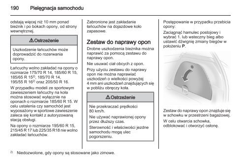 Opel Corsa 2013 â Instrukcja obsÅugi â Opel Polska