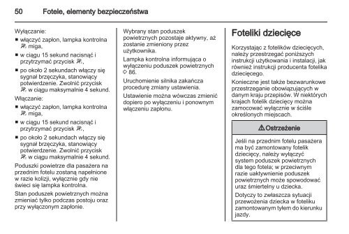 Opel Corsa 2013 â Instrukcja obsÅugi â Opel Polska