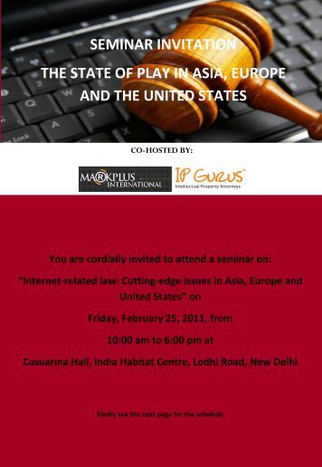 seminar invitation the state of play in asia, europe and the united ...