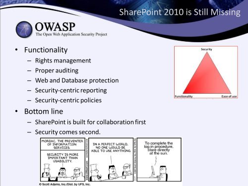 CISO's Guide to Securing SharePoint - owasp