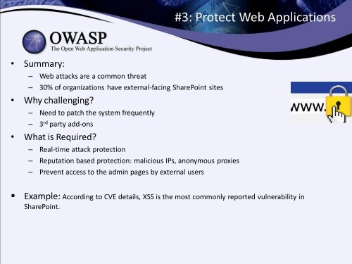 CISO's Guide to Securing SharePoint - owasp