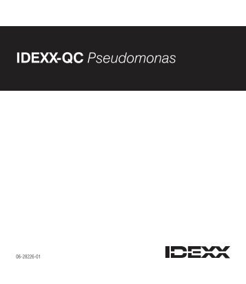 IDEXX-QC Pseudomonas Procedure - IDEXX Laboratories