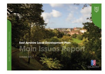 Main Issues Report - East Ayrshire Council