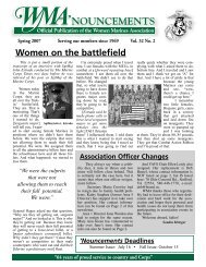 Women on the battlefield - Women Marines Association