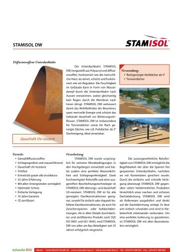 stamisol DW - Datenblatt - Naturalia Bau