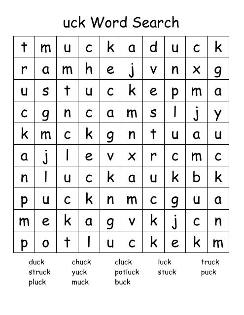 uck FAMILY Set - Word Way