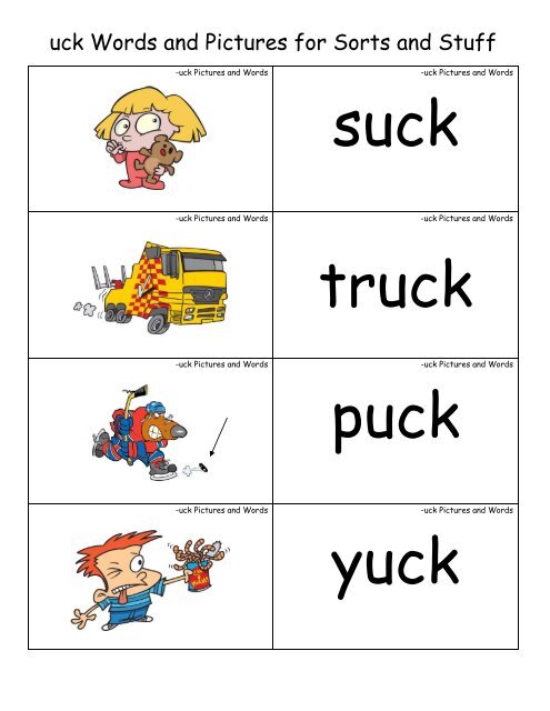 uck FAMILY Set - Word Way