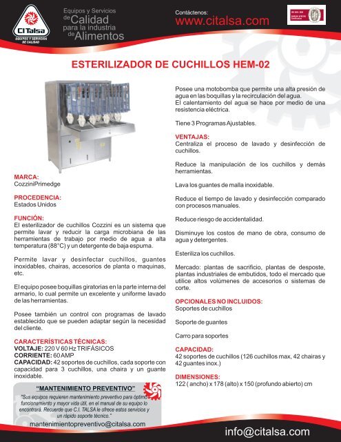 ESTERILIZADOR DE CUCHILLOS HEM-02 [00701266].cdr - Citalsa