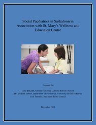 Social Paediatrics in Saskatoon in Association with St. Mary's