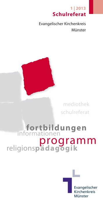 Schulreferat - Evangelischer Kirchenkreis Münster