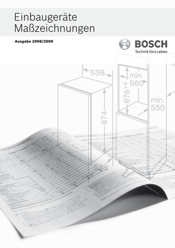 Einbaugeräte Maßzeichnungen - Bosch-home.com