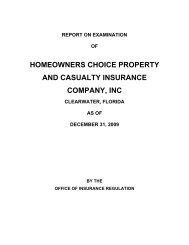 homeowners choice property and casualty insurance company, inc