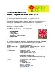 Werbegemeinschaft Vorarlberger GÃ¤rtner & Floristen