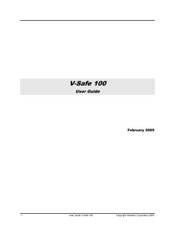 V-Safe 100 - Verbatim