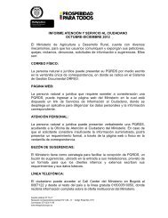 informe atención y servicio al ciudadano iv trim 2012 - Ministerio de ...