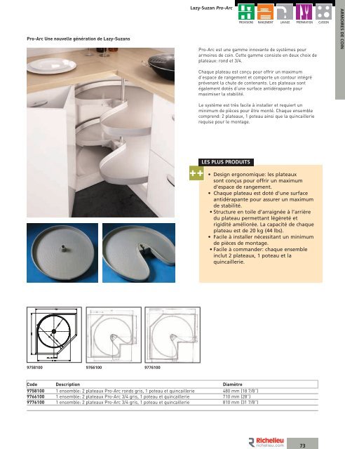 Accessoires de cuisine - Armoires de Cuisine Bois d'Or