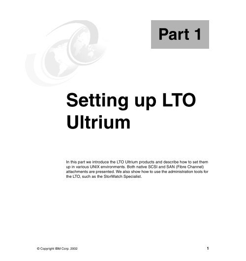 Using IBM LTO Ultrium with Open Systems - RS/6000 Home