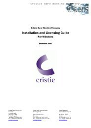 Installation and Licensing Guide - Cristie Data Products GmbH