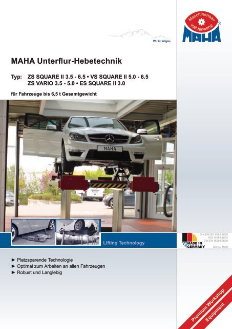 MAHA Unterflur-Hebetechnik - Siems & Klein