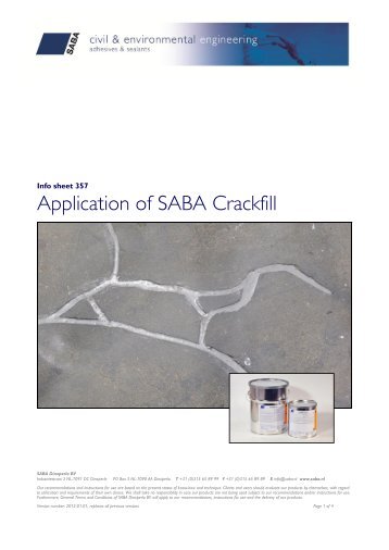 Aanbrengen SABA Crackfill
