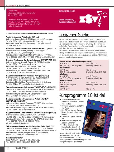 Ausgabe 0911.pdf - Theater-Zytig