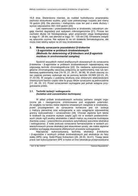 Volume 4/Number 1/2012 - ZakÅad Chemii Analitycznej ...