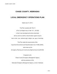 Chase County LEOP - Nebraska Emergency Management Agency ...