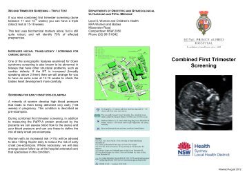 Combined First Trimester Screening