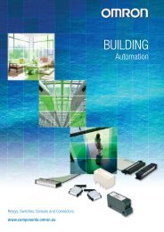 Building Automation Components & Technologies - Omron Europe