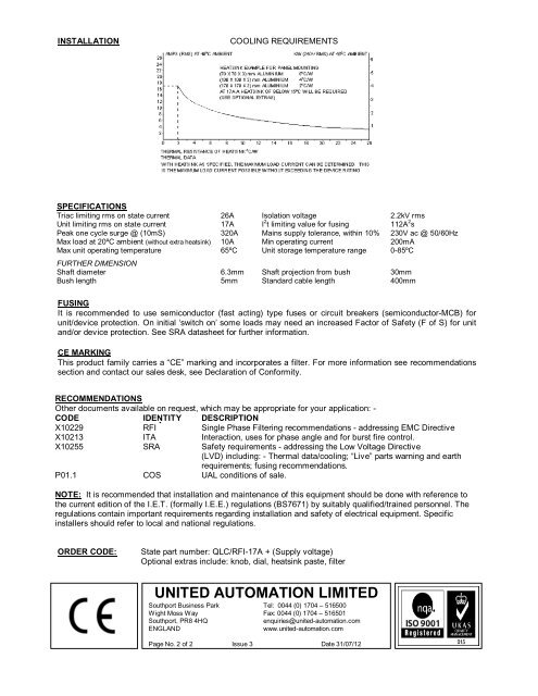 QLC-RFI-17A - United Automation