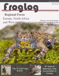 FrogLog 101 PDF here - Amphibian Specialist Group