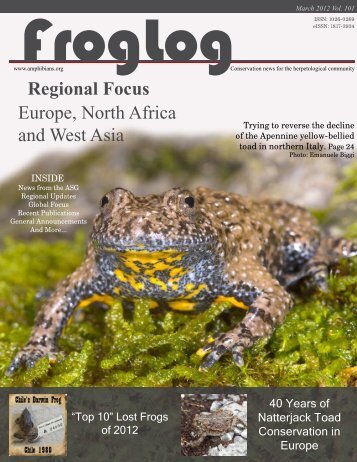 FrogLog 101 PDF here - Amphibian Specialist Group