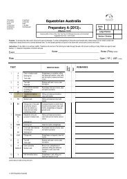 09 All Dressage Tests Equestrian Australia