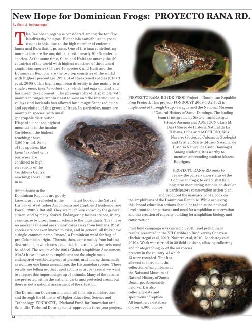 download the FrogLog 96 - Amphibian Specialist Group