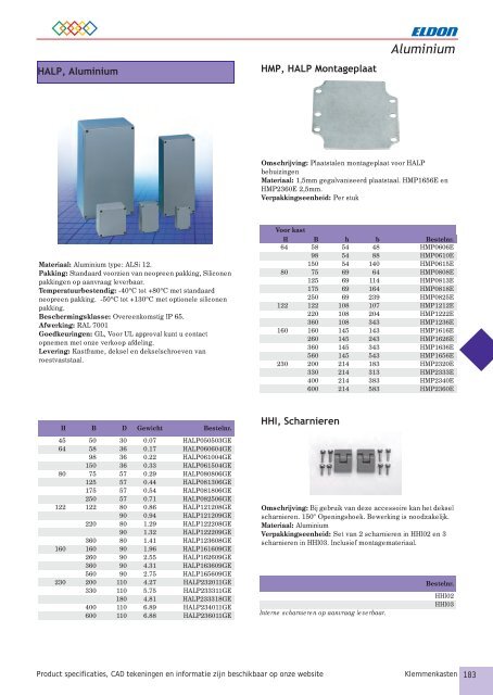 Eldon General Catalogue